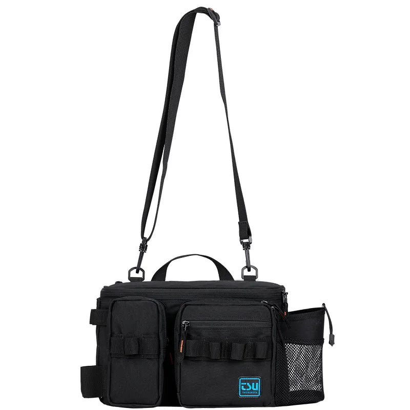 High Capacity Waterproof PVC Fanny Pack Portable Outdoor Fishing Gear Bag with Fishing Rod Diagonal Design