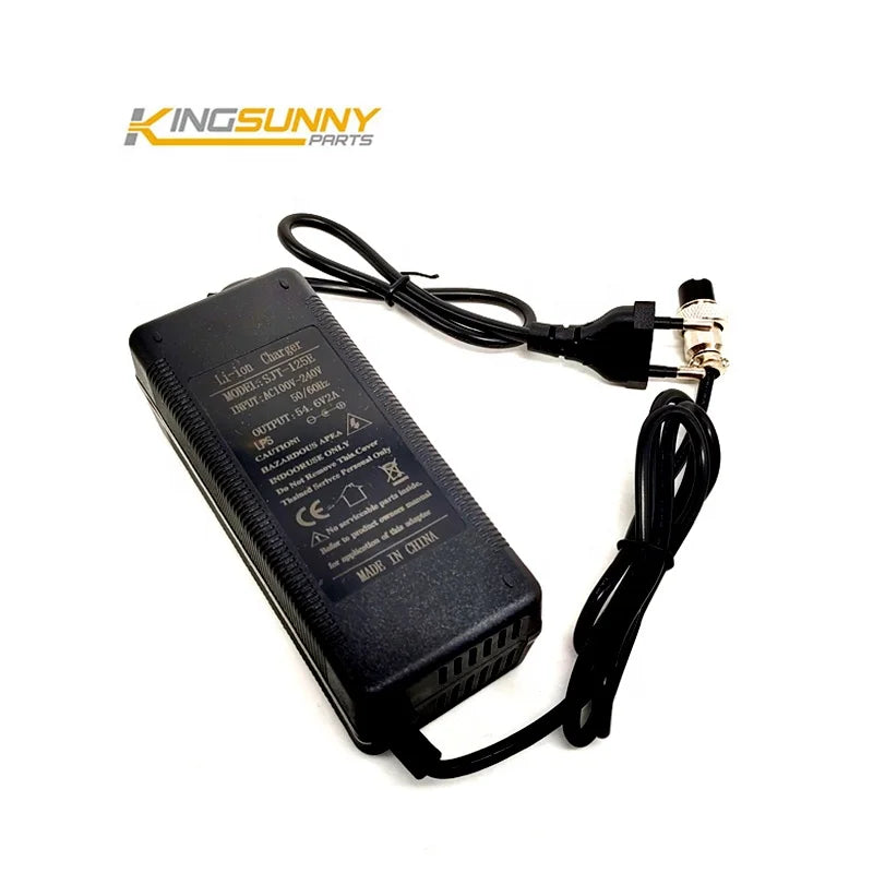 Charger GX16 54.6V 2A Battery Charger for ZERO 8  ZERO 9  VSETT 8  VSETT 8+/ VSETT 9 Electric Scooter Parts Power Supply