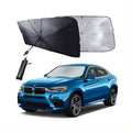 Manual Iron Frame Polyester Sail Retractable Windproof Car Sunshade with Customizable Color & Size for Beach Camping Outdoor Use