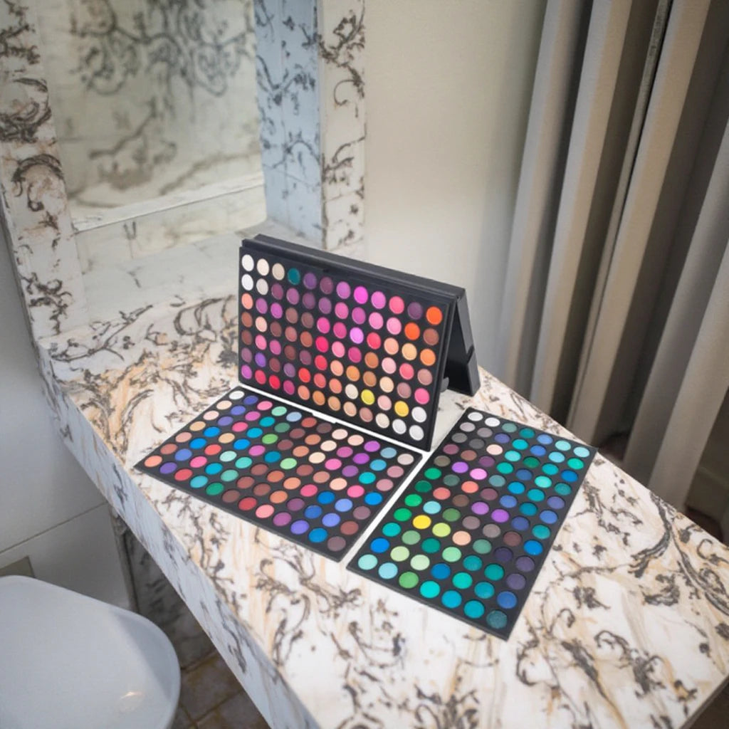 252 Color Eyeshadow Palette Glitter Matte Features Essential Makeup Artist Tool Kit Boxed Cosmetics Eye Shadow