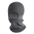 MIO New Custom Embroidery Logo Windproof Balaclava Full Face Neck Cover Knitted Hat Winter Warm Solid Color 1 Hole Ski Mask