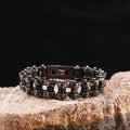 Punk Man Jewelry Stainless Steel Link Chain Bracelet Man Cuff Wristband Biker Motorcycle Bracelet