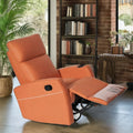 Modern Single Recliner PU Leather Chair Extendable Multi-Functional Manual Sofa Set Small Family Living Room Beauty Salon