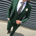 Green Pink Light Blue Men Suits Costume Homme 2025 Peaked Lapel Slim Fit Tuxedo Wedding Groom Terno Masculino Blazer 3 Pieces
