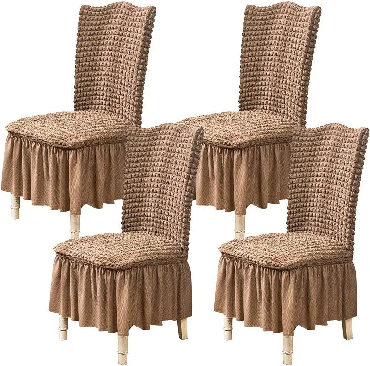 Waterproof Washable Stretch Chair Cover Set Birthday Party Dining Room Plastic Chair Cover