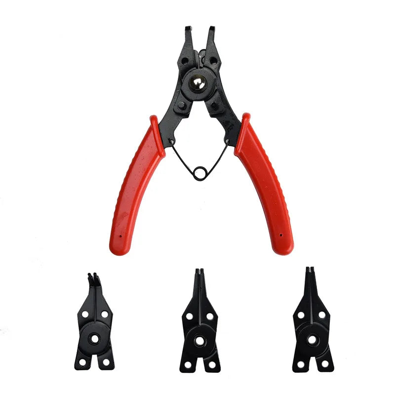 4 in 1 Set Multi Crimp Snap Ring Pliers Multifunction Pliers Tool Internal External Ring Remover Retaining Circlip Plier