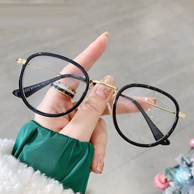 2025 Ready to Ship TR90 Vintage Designed Round Frame Blue Light Blocking Glasses for Men