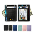 Wholesale PU Leather Card Holder Rfid Anti-theft Swipe Unisex Small and Exquisite Large Capacity Card Slot with Custom logo