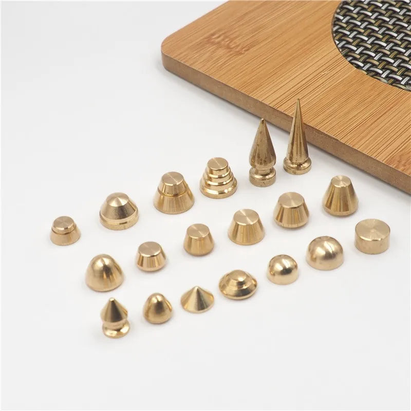 Solid Brass Studs for Handbag Accessories Trendy Luxury Bag Hanger Decorative Punk Rivets