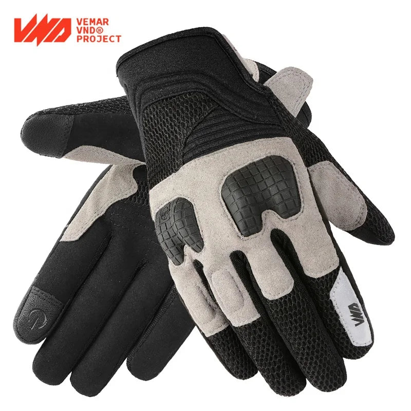 Spring Summer Motorcycle Gloves Breathable Full Finger Bicycle Cycling Mountain MX Gloves Scooter Urban Motorcycle Riding Gloves