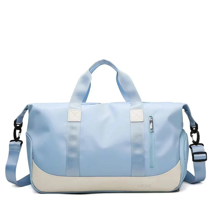 Multipurpose Waterproof Workout Duffel Bag OEM Oxford Gym Tote with Wet Pocket Shoe Compartment & Large Capacity