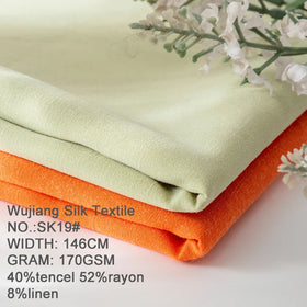 170g Lyocell Fabric Mixed and Interwoven Plain Weave Spring/summer Clothing Dress Fashion