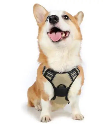 Easy Control Handle No-Pull Nylon/Polyester Personalized Pet Harness Adjustable Soft Padded Dog Vest Reflective No-Choke