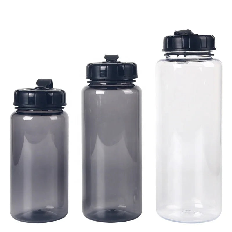BPA Free 550ml/750ml/1L Eco-Friendly Tritan Water Bottle Wide Mouth Travel Sport Drinkware with Handle