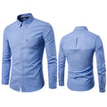 New Fall Winter Large Size Oxford Long-sleeved Casual Men's Dress Shirt for Wholesale and Customize