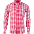 Autumn Mens Long Sleeve Shirt Black/white/red Striped Plaid Men's Work Casual Flannel Pocket Shirts Fashion Clothing