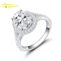 Fashion Jewelry Factory Price Women Lab Grown Diamond D-VVS1 Color Wedding Band Sterling Silver 925 Moissanite Engagement Ring