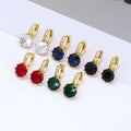 Jxx Fast Delivery Huggie Earing 24K Gold Plated Brass Cubic Zirconia Women Earings Hoops China Wholesale Hoop Earrings