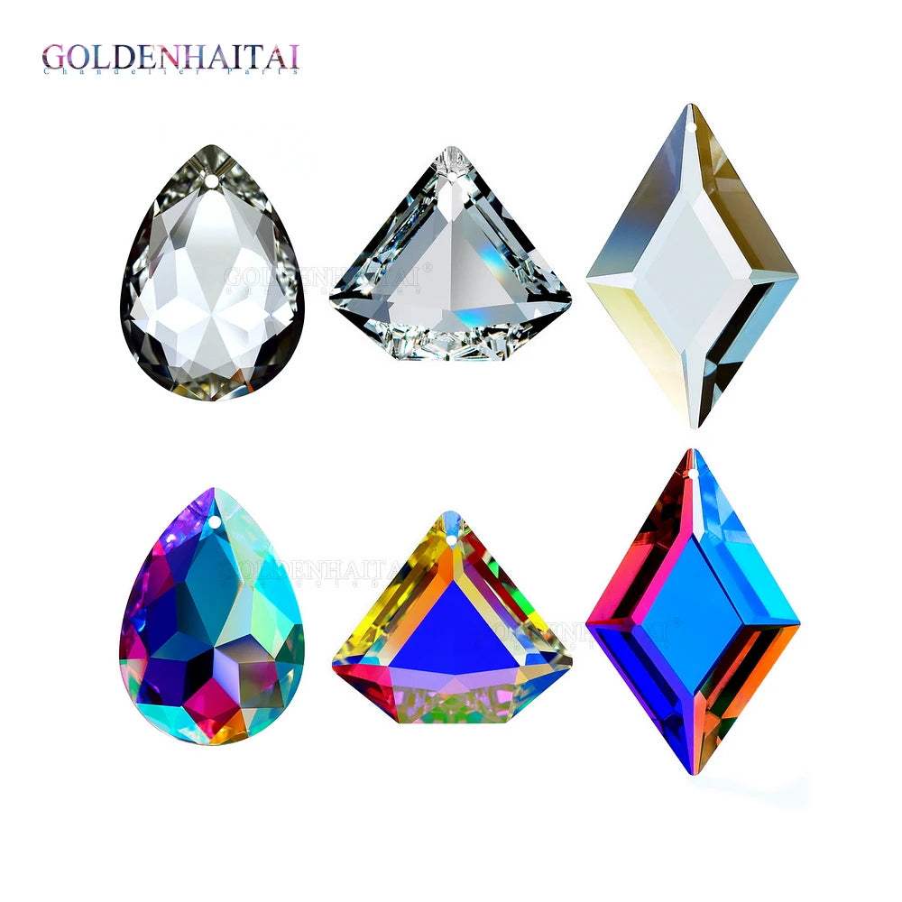 Crystal Prism Sun Catcher Pendant 48.50.63mm Ornament Window Home Decoration Crystal Crafts 5779