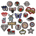 Yiwu Wintop Hot Melt Glue Backing Flower Animal Design Hotfix Rhinestone Embroidery Patches for Clothing