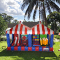 Custom Commercial Outdoor 4-in-1 Carnival Game Inflatable New PVC with Basketball Hoop Blower & Repair Accessories Sea Shipping