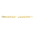 Fashion Genuine 4mm Gold Filled Round Sequin Disc Chain Necklaces 14K for Women Jewelry Making