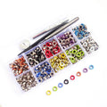 5mm Colorful Garment Purse Bag Eyelet Grommet With Installation Tool Kit Set