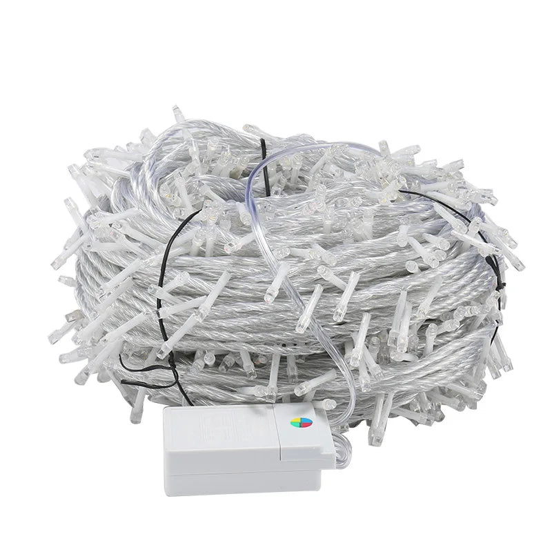 50M 400LED Fairy String Lights Christmas Holiday Indoors Outdoors LED Lights for Wedding Party Home Garden Camping Decoration