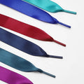 YH 20mm Flat Silken Ribbon Shoelaces Durable Polyester with Silk Design