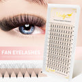 Medylashes Handmade Premade Volume Fans Eyelashes Extension Top Grade Sharp Base Synthetic Hair 12 Rows Natural Soft Xxl Trays