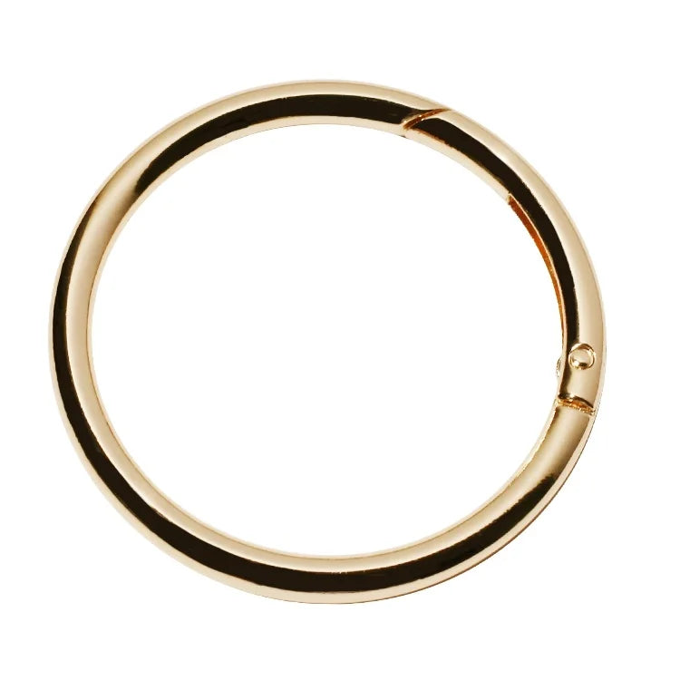 Custom O-Shaped Metal Parts for Leather Bags Gold Logo Rings Buckle Adjuster Made Durable Zinc Alloy Custom Underwear Brand Name