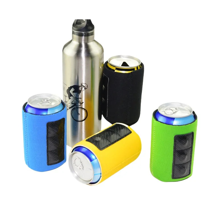 Insulated Neoprene Magnetic Beer Bottle Holder Drink Thermal Sleeve Durable 12oz 330ml Cola Can Cozy Coozy BBQ Can Huggie Hugger
