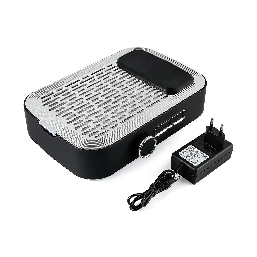 Wireless Nail Dust Extractor Fan 2000mAh Manicure Nail Vacuum Cleaner Strong Suction Nail Salon  Dust Collector