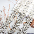 14mm Round Crystal Rhinestone Sew-on Chain  Material for Bags Garments Shoes Shiny