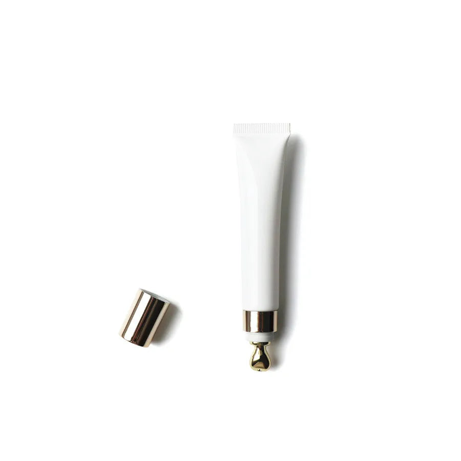 Wholesale Cosmetic Packaging 10g 15g 20g White PE Plastic Cream Lip Balm Tubes with Metal Head