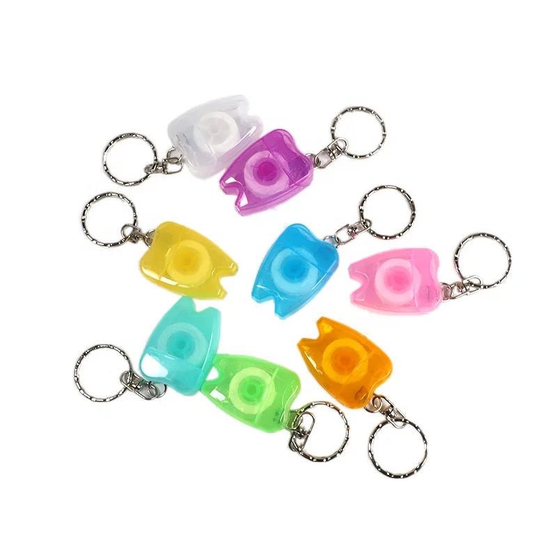 Hot Selling High Quality Wholesale Portable Key Chain Biodegradable Dental Floss