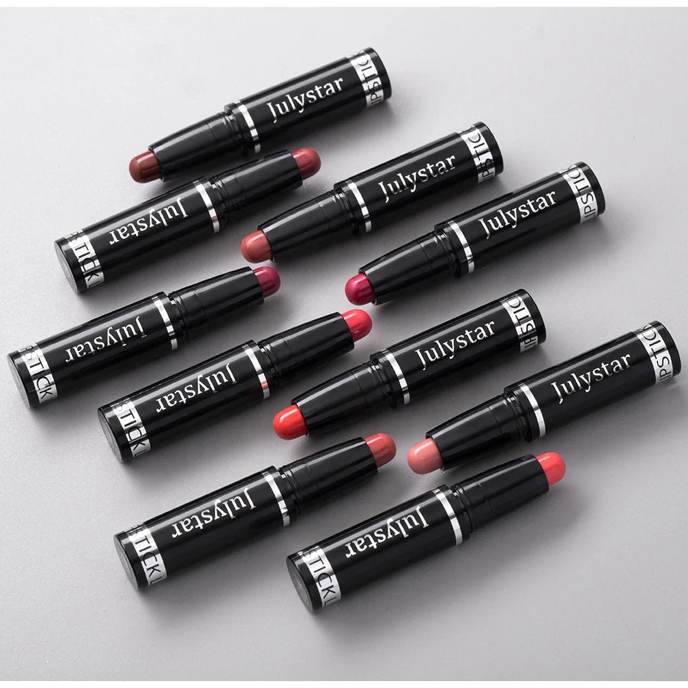 Hot Selling Julystar Velvet Matte Lipstick Long Lasting Waterproof  Non Stick Cap Lipstick Lip Makeup Low MOQ Wholesale