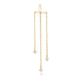 Fashion Dangle Jewelry 14K Gold Plated 925 Sterling Silver Long Tassel Statement Earrings for Women Girls
