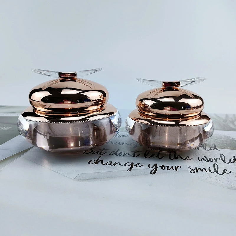 Stocks 30g 50ml Cream Jar Skin Care Containers and Plastic Packaging Acrylic Cosmetic Jar with Spoon Customized logo