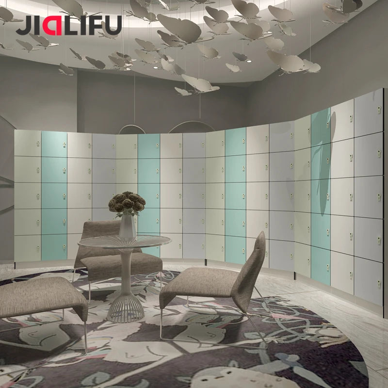 Jialifu Durable HPL Panel Office Locker With Digital Lock for Office and Club Staff Room Lockers