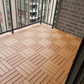 Wood Plastic Composite Flooring Eco Friendly Grooves Wpc Diy Interlocking Balcony Garden Decking Tiles