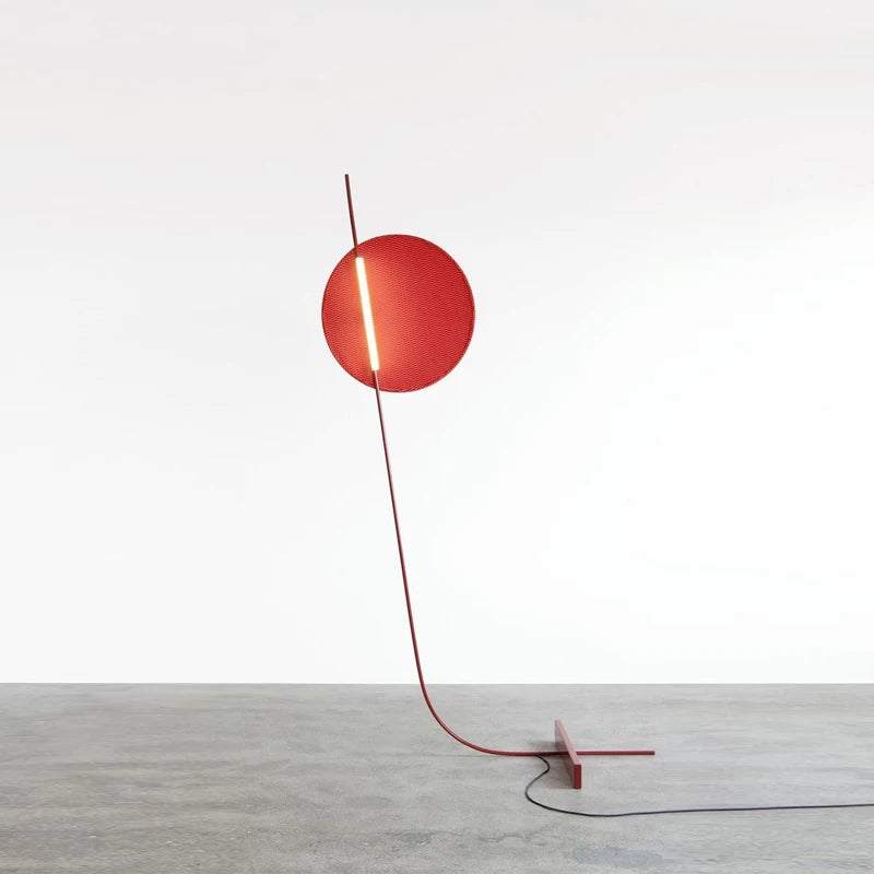 Nordic Red LED Floor Lamp Living Modern Minimalist Room Home Creative Decor Standing Lamp Bedroom Bedside Lamp Lighting Fixtures