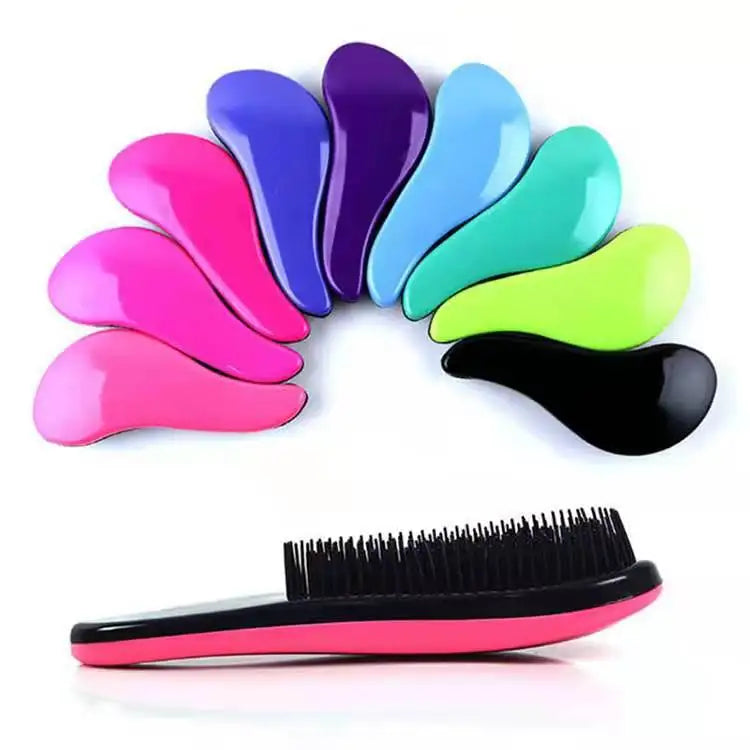 Yue Hot Sailing Anti-Static Hair Straightener Brush Wholesale with Plastic Handle Private Label Massage Hair Comb