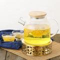 Tea Trivet Stainless Steel Teapot Warmer for Glass Ceramic Teapots Heatproof Pots Warming