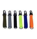 Heavy Duty Nylon Canvas Tape Metal Clasp Keychain Carabiner Climbing Keychain