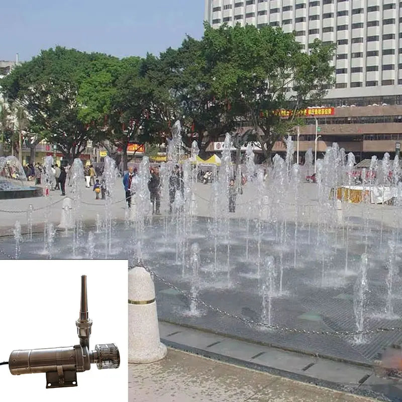 The Latest Variable Speed Programmable DC24V Dmx512 Fountain Pump with Led Dmx Light for Kids Playing Music Water Fountain