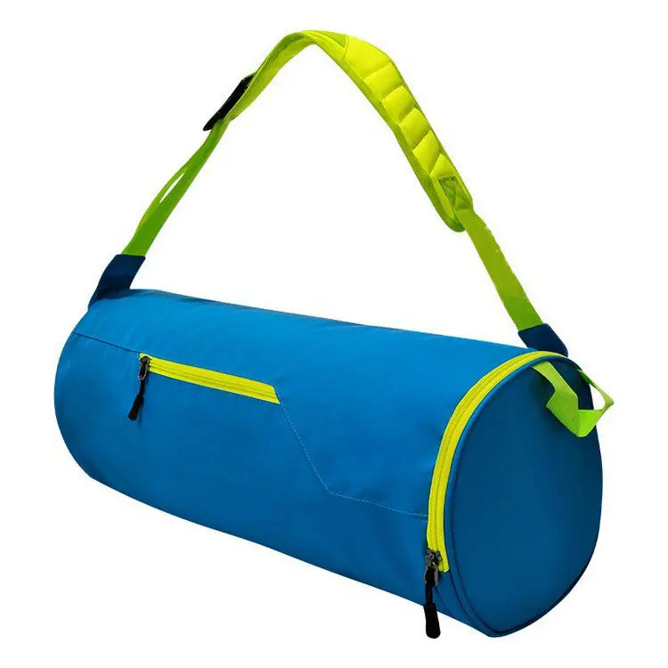 Custom Nylon Cylinder Shape Luggage Train Gym Duffel Waterproof Outdoor Travel  Sport Tote Hand Shoulder Bag for Men Women