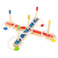 Family Adults Fun Wooden Hook Throwing Game Indoor Outdoor Backyard Party Ring Toss Game