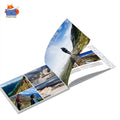 Custom OEM Colorful Perfect Binding Travel Adventure Perfect Magazine Photo Brochure  Softcover Book Printing
