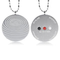 Ebuty Gold Plated Stainless Steel Quantum Science Energy Pendant Negative Ions Far Infrared Stones Health Necklace for Men Women